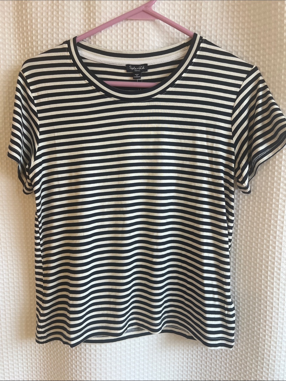 Splendid Navy & White Striped Short-Sleeve Tee